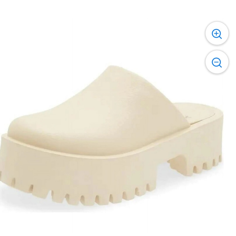 Jeffrey Campbell Clogge Sea Salt Fashion Slip On Slide Size 6